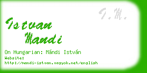 istvan mandi business card
